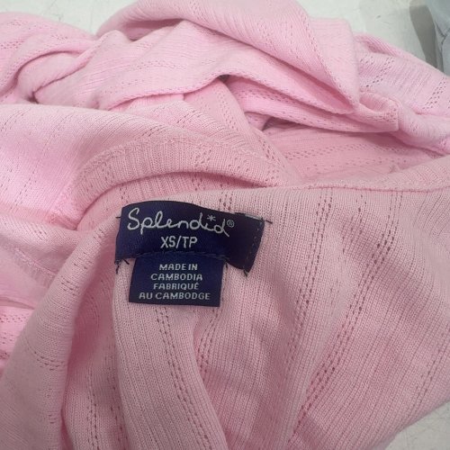 3PC WOMEN'S SPLENDID PAJAMA SET WITH PANTS, TANK AND CARDIGAN - EXTRA SMALL - PINK (STYLE: 1991798) image 2