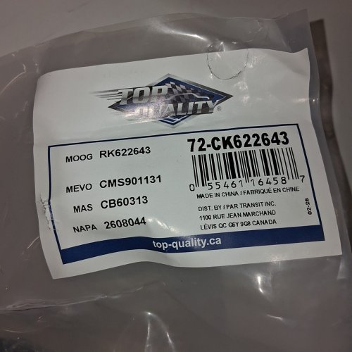 2PC SUSPENSION CONTROL ARM/BALL JOINT ASSEMBLY FOR HYUNDAI ACCENT 2012-2017 (MODEL: RK622643 RK622645) image 3