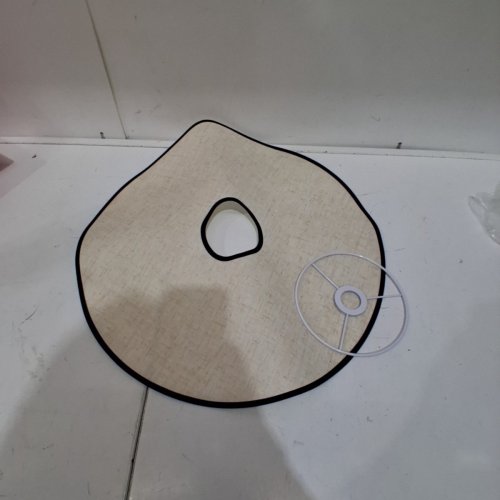 PETAL TABLE LAMP SHADE COVER - 22" - BEIGE/BLACK image 2