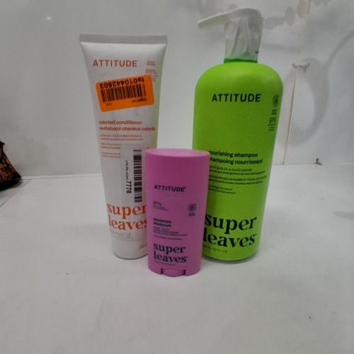 3 ASSORTED ATTITUDE SUPER LEAVES SHAMPOO, CONDITIONER AND DEODORANT SET image 3