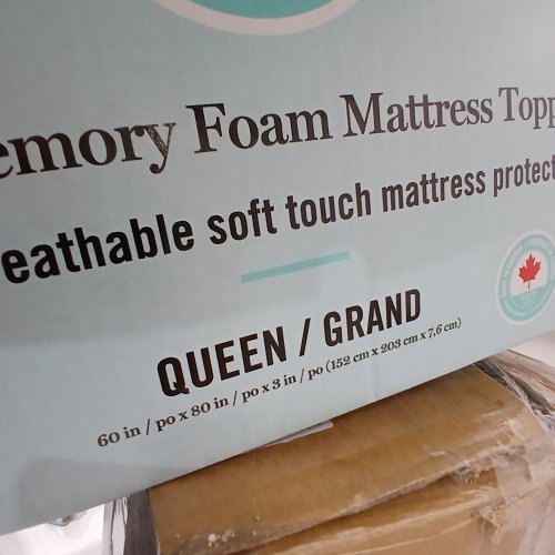 MARTHA STEWART MEMORY FOAM MATTRESS TOPPER - 3" - QUEEN (MODEL: 1995736) image 4