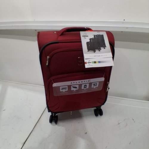 ATLANTIC ARTISAN III EXPANDABLE carry on WITH SPINNER WHEELS - 21.5"x15"x8.75" - RED/BLACK (MODEL: AL17478) image 2
