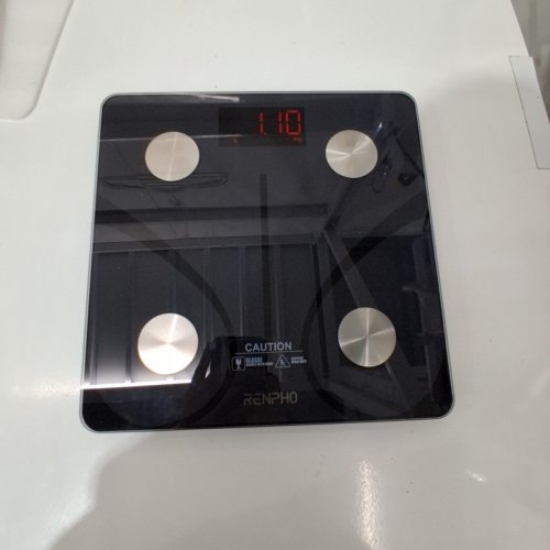 RENPHO COMPOSITION BLUETOOTH RECHARGEABLE SMART BODY SCALE - BLACK (MODEL: ELIS 1) image 3