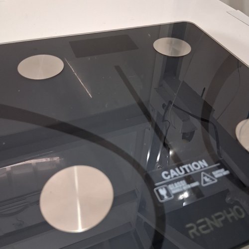 RENPHO COMPOSITION BLUETOOTH RECHARGEABLE SMART BODY SCALE - BLACK (MODEL: ELIS 1) image 4