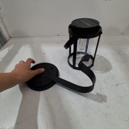 JEEYEE HANGING OUTDOOR SOLAR LIGHT - 5"X10" - BLACK (MODEL: LSS580-T1) image 3