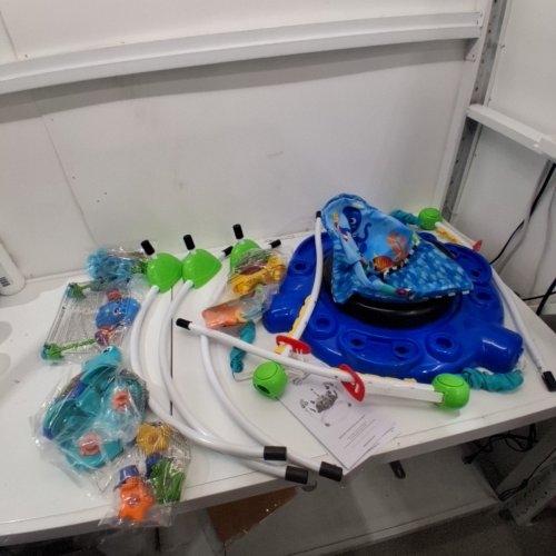 BABY EINSTEIN NEPTUNE'S OCEAN DISCOVERY JUMPER WITH ADJUSTABLE HEIGHT - 15+ MULTI-SENSORY TOYS/ACTIVITIES - 4 LANGUAGES - MULTI-COLOUR (MODEL: 10455) image 2