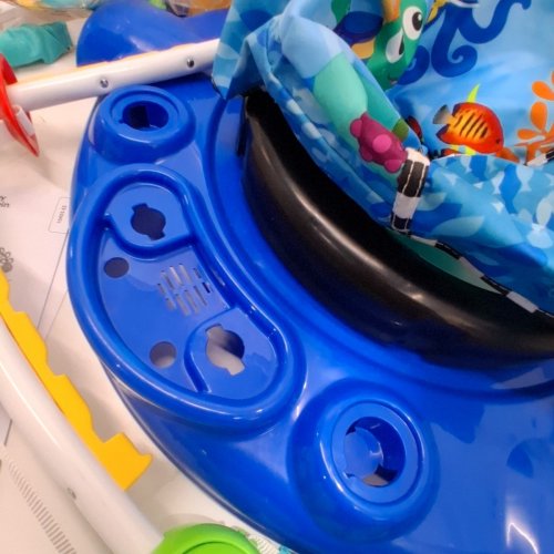 BABY EINSTEIN NEPTUNE'S OCEAN DISCOVERY JUMPER WITH ADJUSTABLE HEIGHT - 15+ MULTI-SENSORY TOYS/ACTIVITIES - 4 LANGUAGES - MULTI-COLOUR (MODEL: 10455) image 3