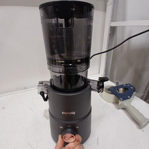 CANOLY SLOW MASTICATING COLD PRESS JUICER - 60OZ, 350W, 110 TO 120V - BLACK/GREY - (MODEL: C03) image 2