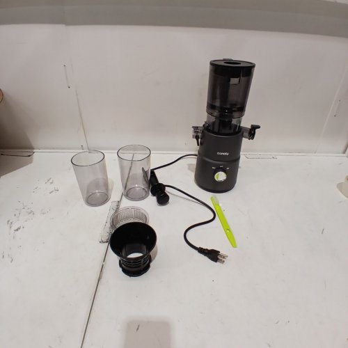 CANOLY SLOW MASTICATING COLD PRESS JUICER - 60OZ, 350W, 110 TO 120V - BLACK/GREY - (MODEL: C03) image 3