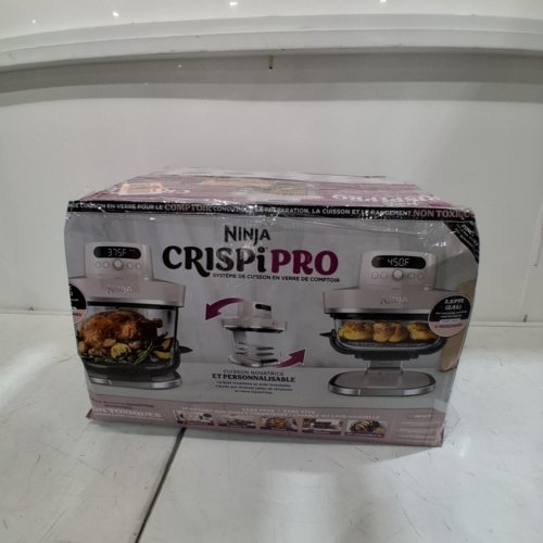 NINJA CRISPI PRO 6-IN-1 GLASS AIR FRYER COOKING SYSTEM - 2.5QT/6QT - ROSE QUARTZ (MODEL: AS101CRS) image 7