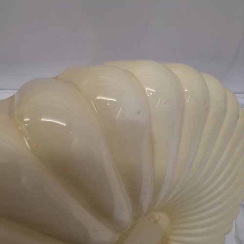 KCO ROUND RETRO RIBBED FLUSH MOUNT CEILING LIGHT - 15.7" - YELLOW image 3