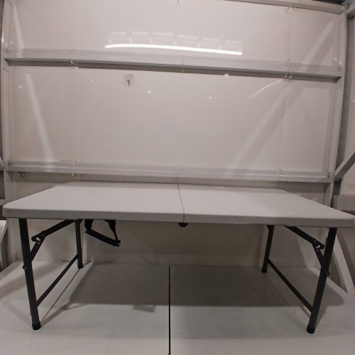 MULTI-FUNCTION HEAVY DUTY FOLDING TABLE - 24" X 48" - GREY/WHITE (MODEL: TB001WH-47) image 5