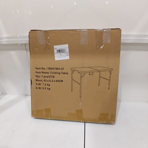 MULTI-FUNCTION HEAVY DUTY FOLDING TABLE - 24" X 48" - GREY/WHITE (MODEL: TB001WH-47) image 6
