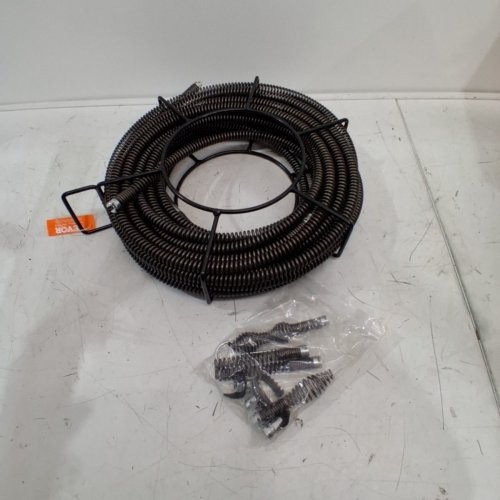 VEVOR DRAIN CLEANING CABLE FOR CLOGGED PIPES- 66FT X 5/8 - BLACK (MODEL: 66FT*5/8) image 2
