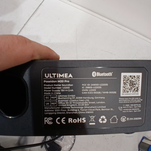 ULTIMEA 2.1CH POSEIDON M20 PRO BLUETOOTH SOUNDBAR - 16" - 132W - BLACK (MODEL: U2203) image 3