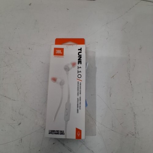 JBL TUNE 110 IN EAR HEADPHONES - WHITE image 2