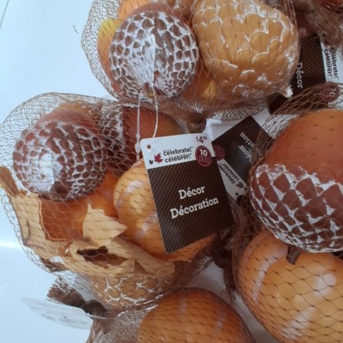 10 (10PC) FALL DECORATION SET - ORANGE AND BROWN image 4