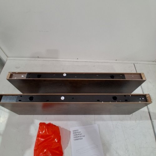 2PK HOOBRO FLOATING WALL MOUNTED SHELVES - 24" X 8" - RUSTIC BROWN - (MODEL: BF60BJ01) image 3