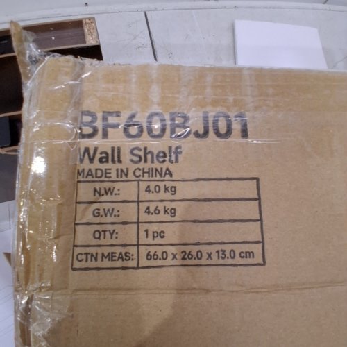 2PK HOOBRO FLOATING WALL MOUNTED SHELVES - 24" X 8" - RUSTIC BROWN - (MODEL: BF60BJ01) image 5