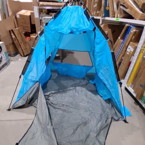 VEVOR POP UP 4-PERSON BEACH TENT SUN SHELTER CANOPY - 57" - BLUE - (MODEL: YL-BEACH5A) image 2