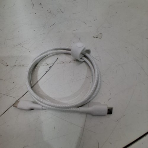 BELKIN BOOSTCHARGE BRAIDED USB-C TO USB-C CABLE - 60W - 3FT - WHITE - (MODEL:CAB014BT2MWH) image 2