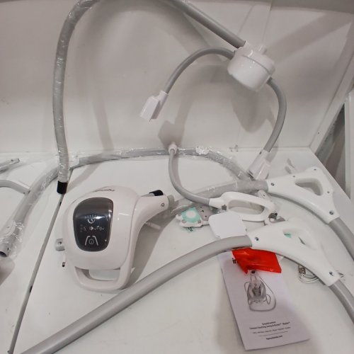 INFANT INGENUITY SIMPLECOMFORT CRADLING ROCKER PLUG-IN SWING WITH SOOTHING VIBRATIONS & 6 SPEEDS - RAYLAN / WHITE/ GREY (MODEL: 11791 0313) image 5