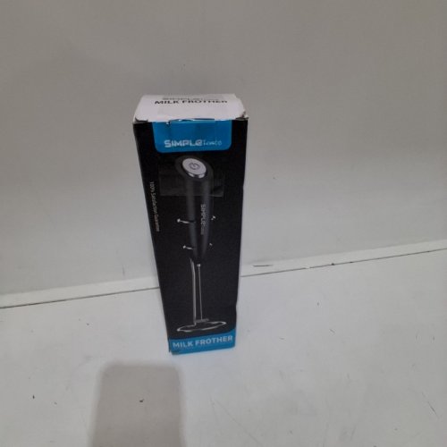 SIMPLE TASTE HAND HELD BATTERY OPERATED ELECTRIC MILK FROTHER WITH STAINLESS STEEL WHISK - BLACK (MODEL: ‎706NA-0005) image 5