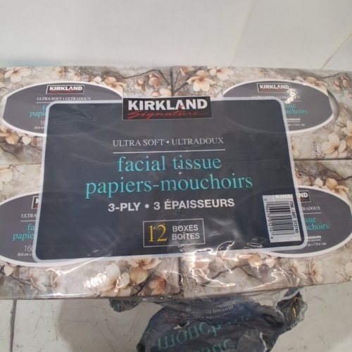 12PK KIRKLAND SIGNATURE ULTRA SOFT FACIAL TISSUES - 3PLY - 160 SHEETS PER BOX (MODEL: 313740) image 3