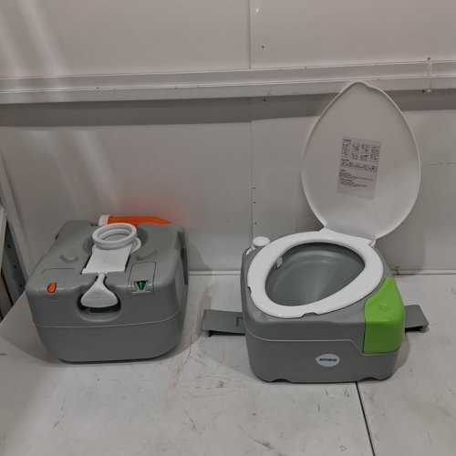KOHREE PORTABLE CAMPING TOILET WITH DIAGONAL ELONGATED BOWL SEAT - 5.8 GAL (MODEL: KR3124-CA) image 3