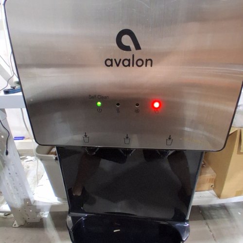 AVALON SELF CLEANING WATER COOLER WATER DISPENSER WITH 3 TEMPERATURE AND BOTTOM LOADING - 3-5GAL - BLACK/STAINLESS STEEL (MODEL: A3BLK) image 2