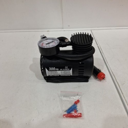 PORTABLE AIR COMPRESSOR WITH DC CONNECTOR - 300PSI - DC12V - BLACK image 2