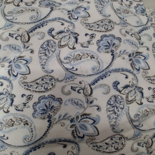 4PC SOFT FLANNEL FROM PORTUGAL 100% COTTON SHEET SET - KING - WHITE / BLUE (MODEL: 1526667) image 4