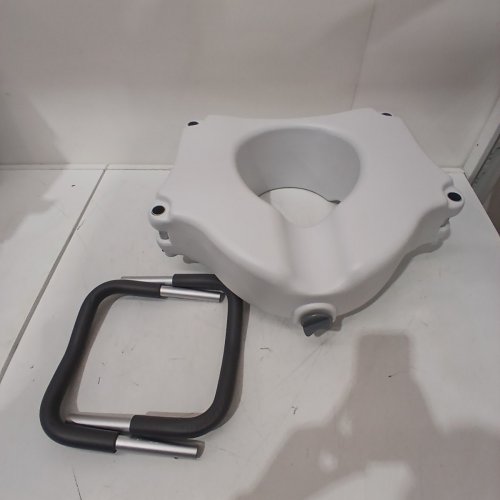 BIOS LIVING RAISED TOILET SEAT WITH HANDLES - 4.5" - WHITE (MODEL: 59013) image 2
