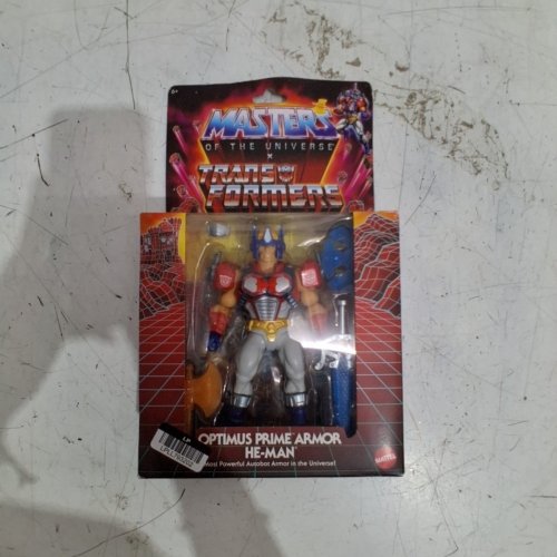 4PC MATTEL MASTERS OF THE UNIVERSE X TRANSFORMERS OPTIMUS PRIME ARMOR HE-MAN FIGURE -ASSORTED COLORS image 3