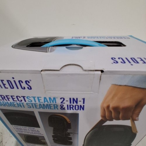 HOMEDICS 2-IN-1 MINI GARMENT STEAMER AND IRON - 800W - 2.2 OZ - BLACK (MODEL:PS-80-BK) image 4