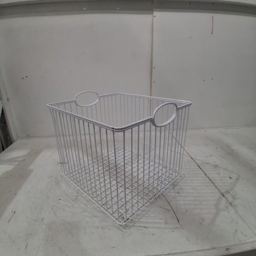 PILLOWFORT STACKABLE WIRE STORAGE BIN - 14" X 13" - WHITE - (model: 097-08-5246) image 2