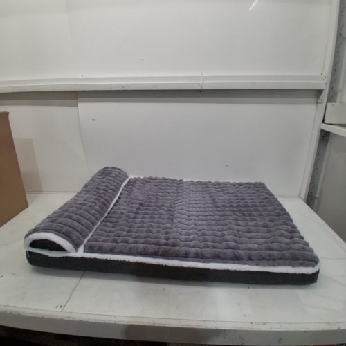 JOLIFIELD ORTHOPEDIC DOG BED PILLOW - 36" X 28" X 3.5" - GREY/WHITE (MODEL: JDM-CTG-HUI36) image 2
