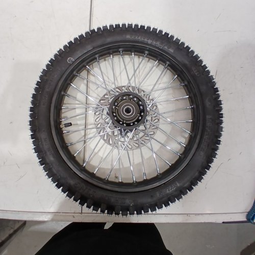 AKOZON DIRT BIKE FRONT WHEEL - 14" - 60/100-14 - BLACK / SILVER image 3