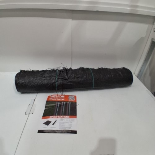 VEVOR PREMIUM WEED BARRIER, HEAVY DUTY FABRIC PLANT BARRIER - 6FT X 300FT - BLACK image 2