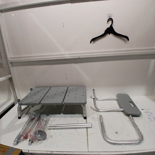 MEDLINE TRANSFER BENCH WITH BACK, KNOCKDOWN - GREY (MODEL:MDS86960KDMGH) image 2