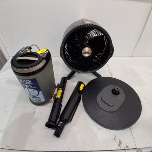 SHARK FLEXBREEZE PRO MIST INDOOR & OUTDOOR FAN WITH MISTING SYSTEM UP TO 24 HOURS OF BATTERY LIFE - BLACK/GREY (MODEL: FA302C) image 3