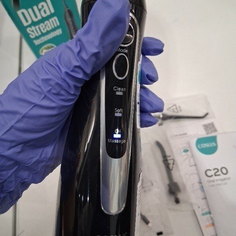 COSLUS ORAL WATER IRRIGATOR WITH FIVE TIPS - 300ML TANK - BLACK - MODEL:C20 image 2