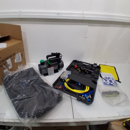 BMT AC VACUUM PUMP AND GAUGE SET - 4.5 CFM - 110 V (MODEL: PS-1.5) image 2