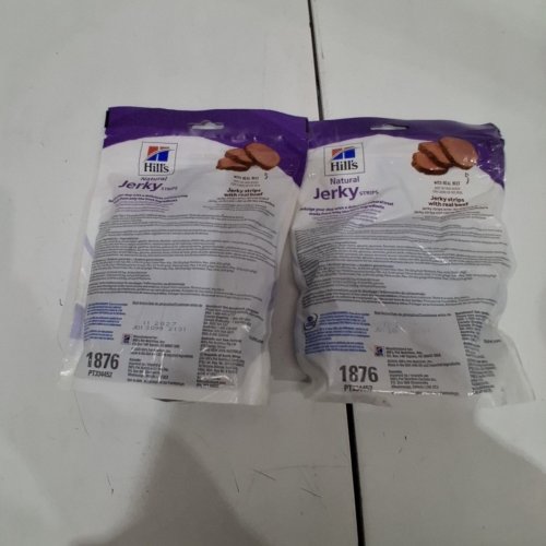 (2) HILL'S NATURAL WITH REAL BEEF JERKY STRIPS DOG TREATS - 200G EACH - BEEF image 4