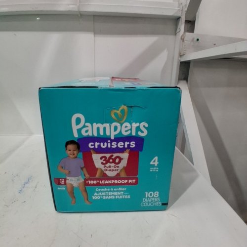 108PK PAMPERS CRUISERS 360° 100% LEAKPROOF DIAPERS - SIZE 4 (23 - 37LBS) image 2
