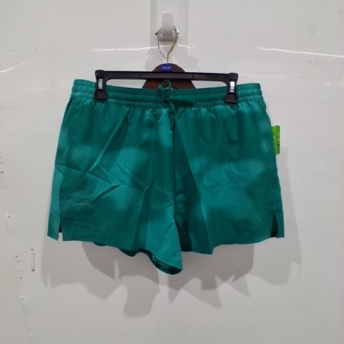 WOMEN'S LINED ACTIVE SHORTS - 3" - LARGE - GREEN image 2