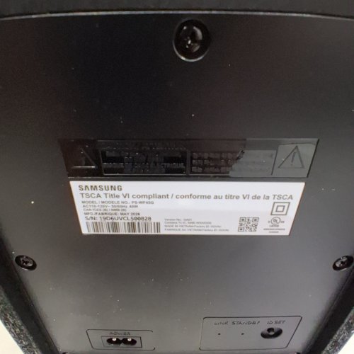 SAMSUNG BLUETOOTH SUBWOOFER - 40W - 110-120 V - BLACK (MODEL: PS-WF45G) image 7