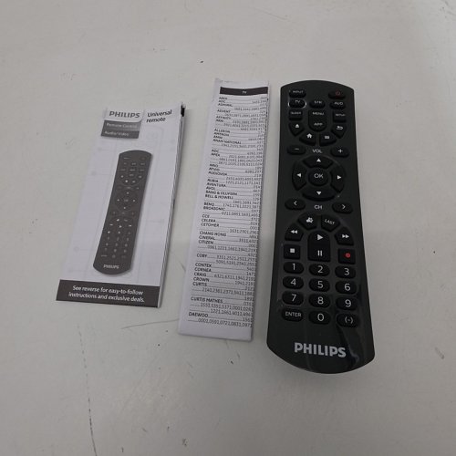 PHILIPS 3 DEVICE UNIVERSAL TV REMOTE - BLACK (MODEL: SRP4322B/27) image 2