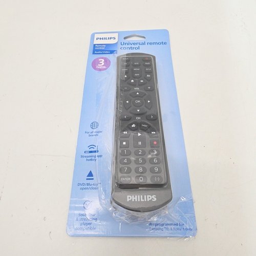 PHILIPS 3 DEVICE UNIVERSAL TV REMOTE - BLACK (MODEL: SRP4322B/27) image 3