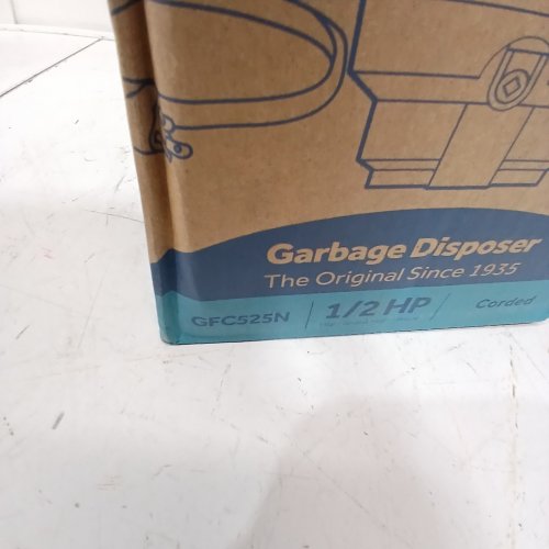 GE APPLIANCES CORDED CONTINUOUS GARBAGE DISPOSAL - 1/2HP - BLACK - (MODEL:GFC525N) image 2